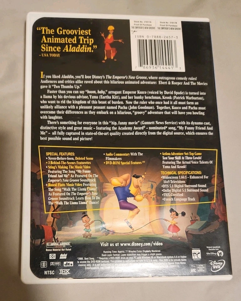 The Emperor's New Groove DVD Free Shipping - Image 2 of 3