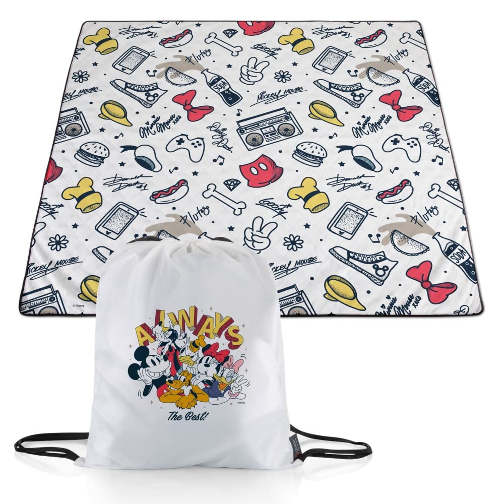 Manta de Picnic Disney Mickey and Friends Impresa, Ligera Plegable Playa B...