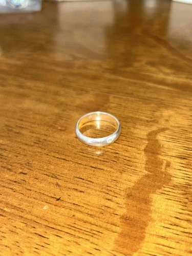 Vintage Sterling Silver Unisex Band, Size 9