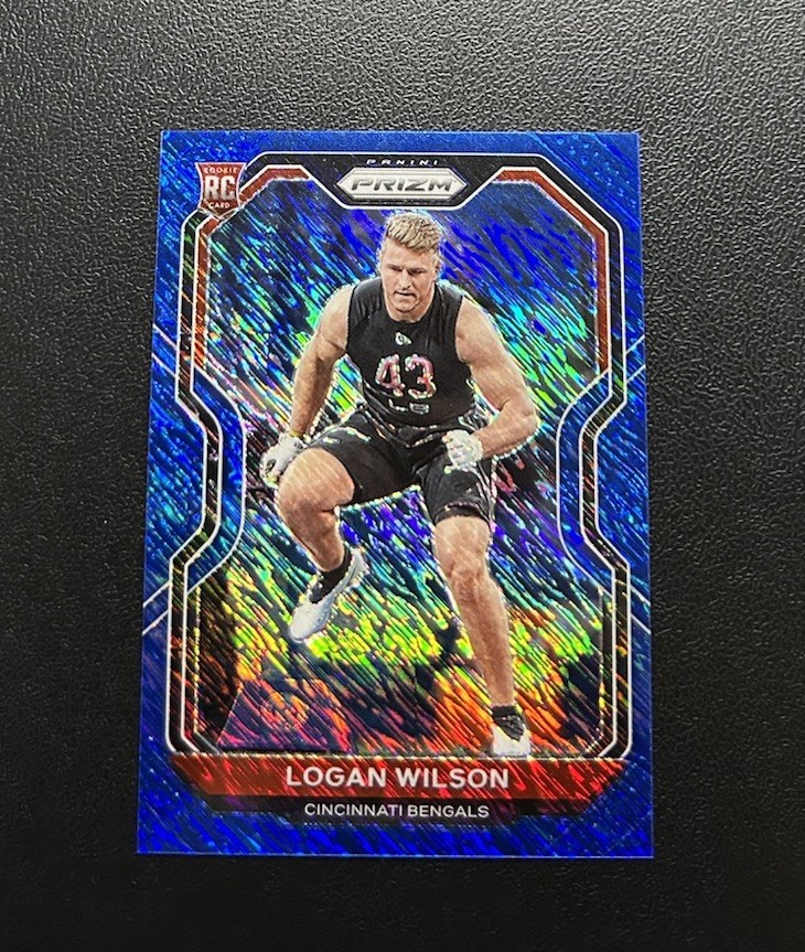 Logan Wilson Panini Prizm #309 Blue Shimmer