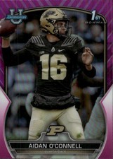 2022 Bowman University Chrome Aidan O'Connell #60 Pink Refractor Purdue 21F