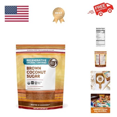 Unrefined Organic Coconut Palm Sugar - Low Glycemic, Perfect for Baking - 1  lb | eBay