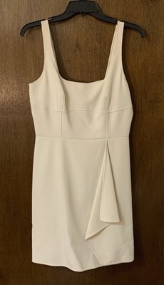 Gianni Bini  Womens New $139 Sleeveless Sheath Mini Dress Size 6 Small Ivory NWT
