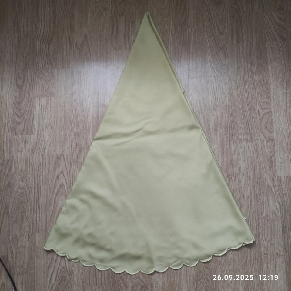 Tischdecke rund ø 85cm Sandgelb sehr Gut