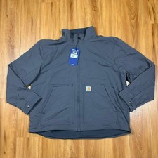 Carhartt Super Dux Jacket XL Gray Relaxed Fit Water Repellent Full Zip