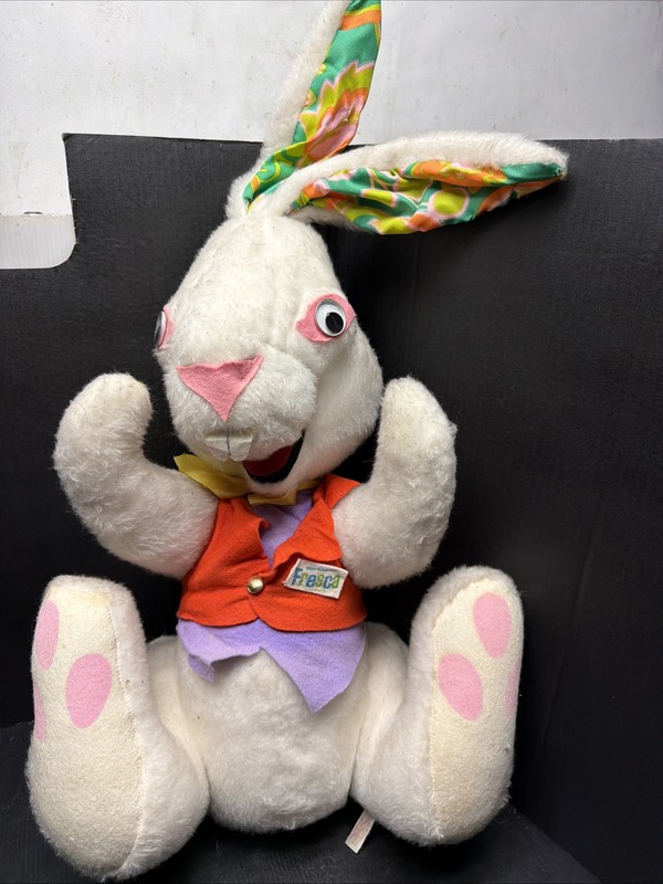 Rare Find THE RUSHTON CO. FRESCA COCA COLA STUFFED BUNNY 60 YEARS OLD