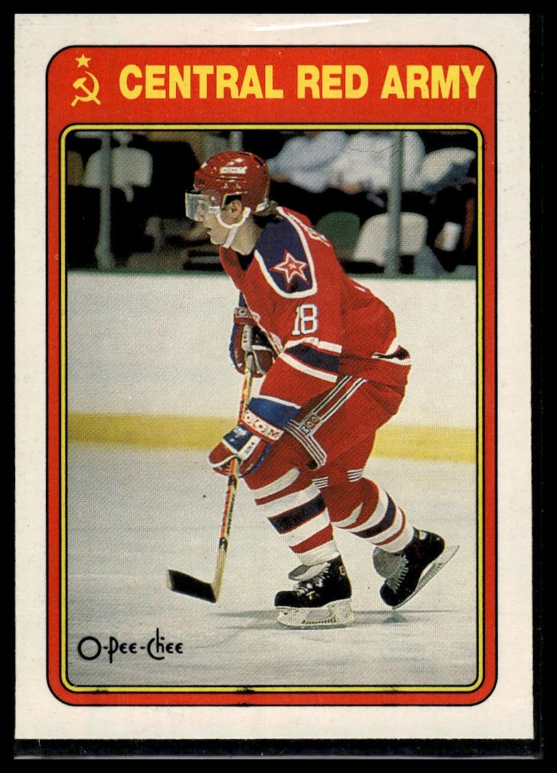 1990-91 O-Pee-Chee #19R Sergei Fedorov Pee-Chee - Central Red Army