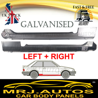 FOR FORD ESCORT ORION MK3 MK4 3D 80-90 FULL SILL REPAIR BODY RUST PANEL PAIR