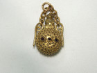 ...Victorian Gold Tone, Bohemian Garnets Container Bottle Pendant/Charm/Fob... — photo 1