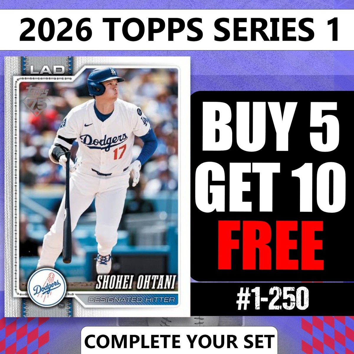 2026 Topps Series 1 Baseball Singles #1-250 You Pick Complete Your Set