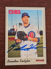 2019 Topps Heritage BRANDON KINTZLER Cubs In-Person Signed Autographed AUTO