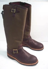 Chippewa Pitstop Mens 10 W Pull On Waterproof Snake Boots Soft Toe