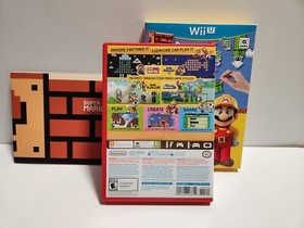 Super Mario Maker (Nintendo Wii U, 2015) Big Box Bundle Complete TESTED WiiU