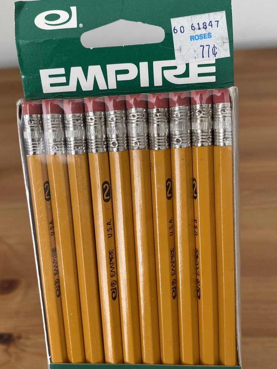 Vintage 80s Empire No. 2 Non Toxic Pencils Ten Pack NOS Sealed