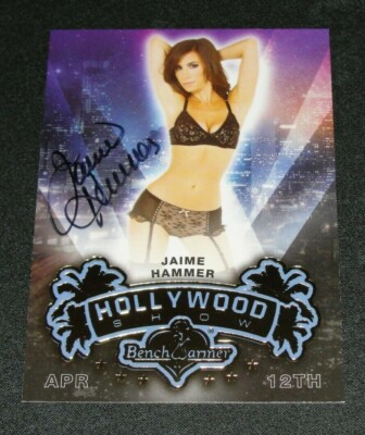 2014 Benchwarmer JAIME HAMMER Hollywood #27 Black Ink Auto PLAYBOY - Penthouse