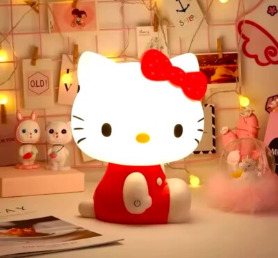 Hello Kitty 3D LED kleine Nachtlampe Touch Plug-in Schlafzimmer verträumt Schlaf Deko