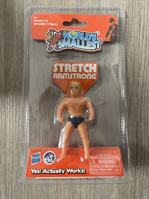 World's Smallest Stretch Armstrong Item 512 Hasbro Super Impulse 2019 Rare Neu