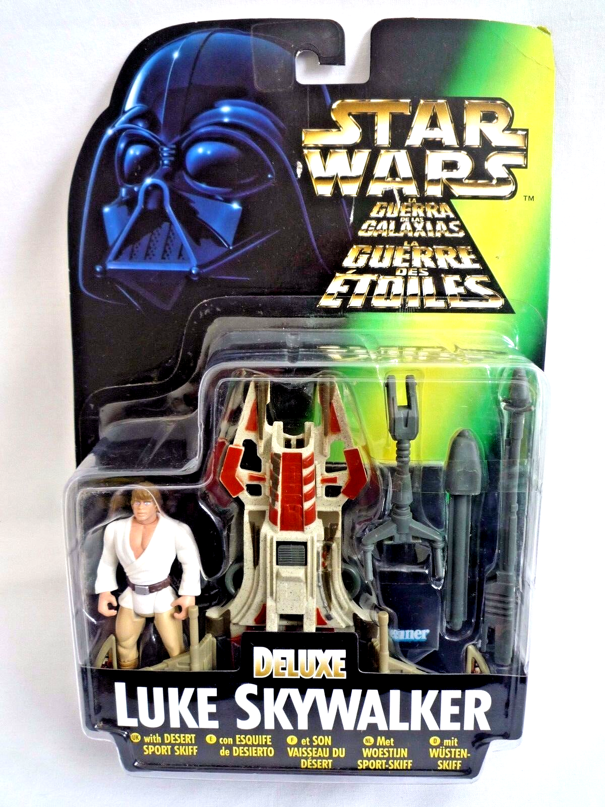 STAR WARS POWER OF THE FORCE DELUXE LUKE SKYWALKER WITH DESERT SPORT SKIFF