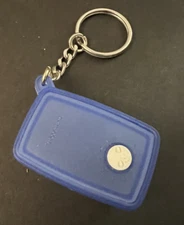 Vintage Tupperware Keychain FREEZE SMART Blue Lid Kitchen Dial