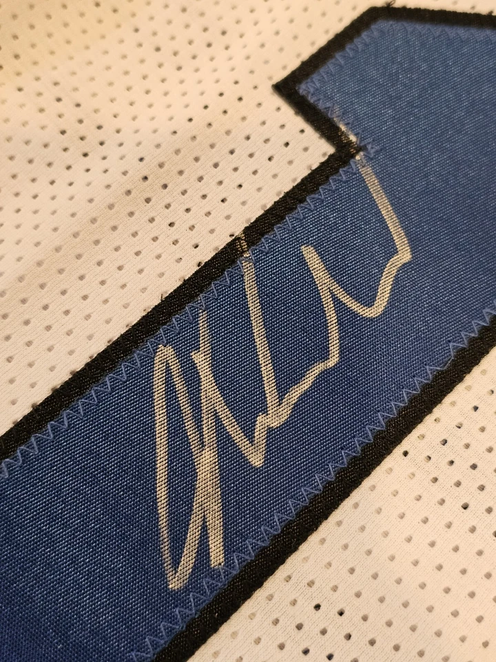 Justise Winslow Autographed/Signed Jersey PSA/DNA COA Justice White Custom  - Image 2 of 4