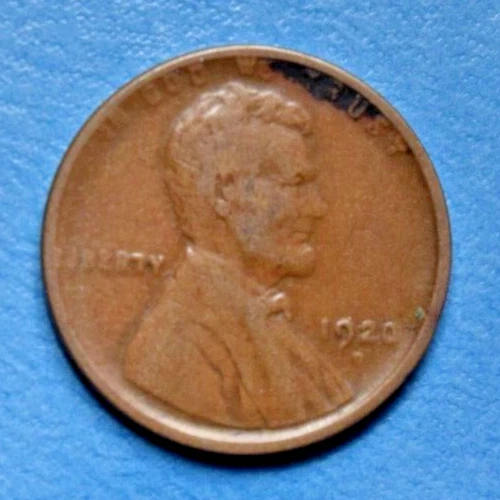 1920 D Lincoln Wheat Cent ~ F FINE ~ Bronze Penny 1c Coin