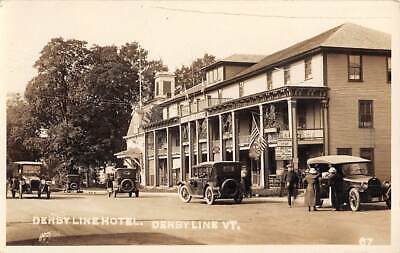  DERBY  LINE VT  US CUSTOMS STOP TOWN HOTEL  CARS REAL 