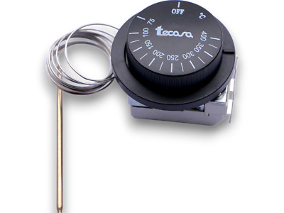 Pizza-Thermostat 75ºC ÷ 400ºC, TECASA NT-202 TA, mit Drehknopf | 323010