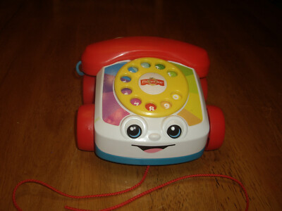 Fisher Price Chatter Telephone Pull-Along Play Phone Eyes Roll Up and Down 