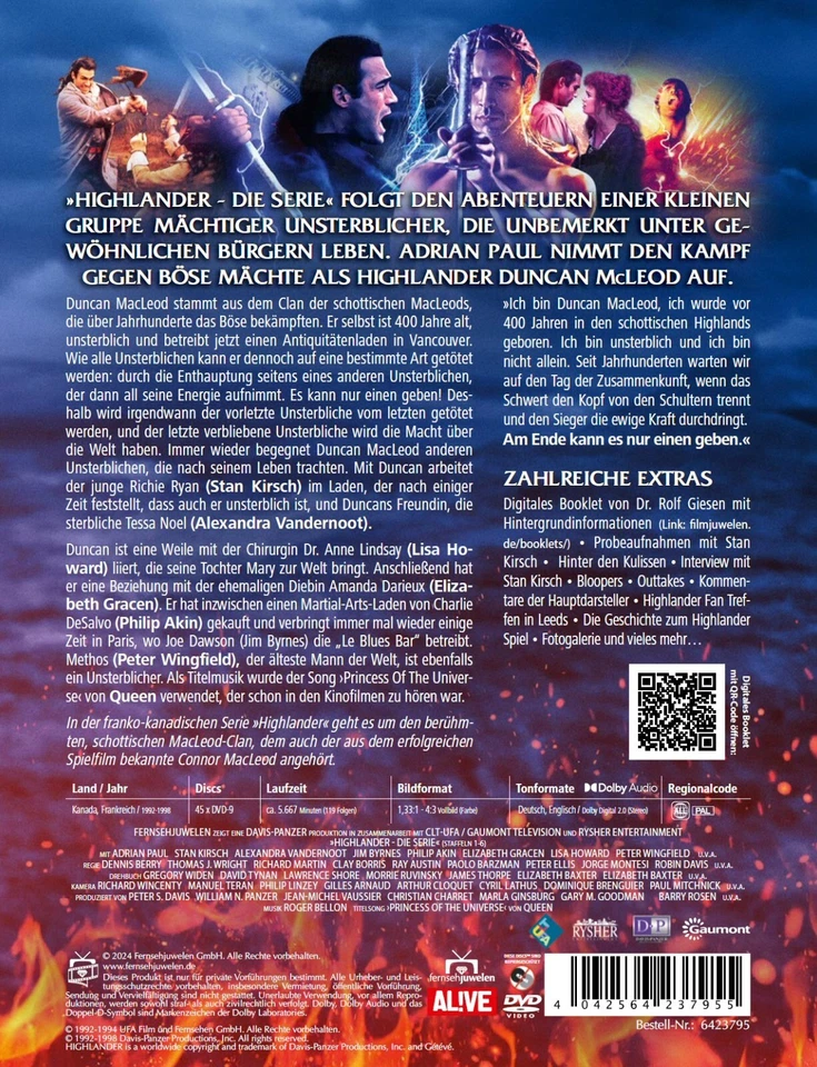 Highlander - Gesamtedition: Die komplette Serie - Adrian Paul (6 Staffeln) [DVD] - Bild 2 von 4