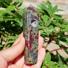 Pipa da fumo intagliata pietra sangue drago cristallo diaspro naturale pipa tabacco regalo