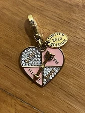 Juicy Couture 2010 Limited Edition Heart Truth or Dare Spinner Charm  YJRU3630