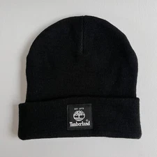 Timberland Men’s Classic Black Beanie Skully Skull Cap Hat One Size