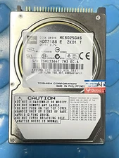 TOSHIBA MK8025GAS 80 GB 2.5" 4200 RPM 8 MB PATA Hard Disk Drive HDD