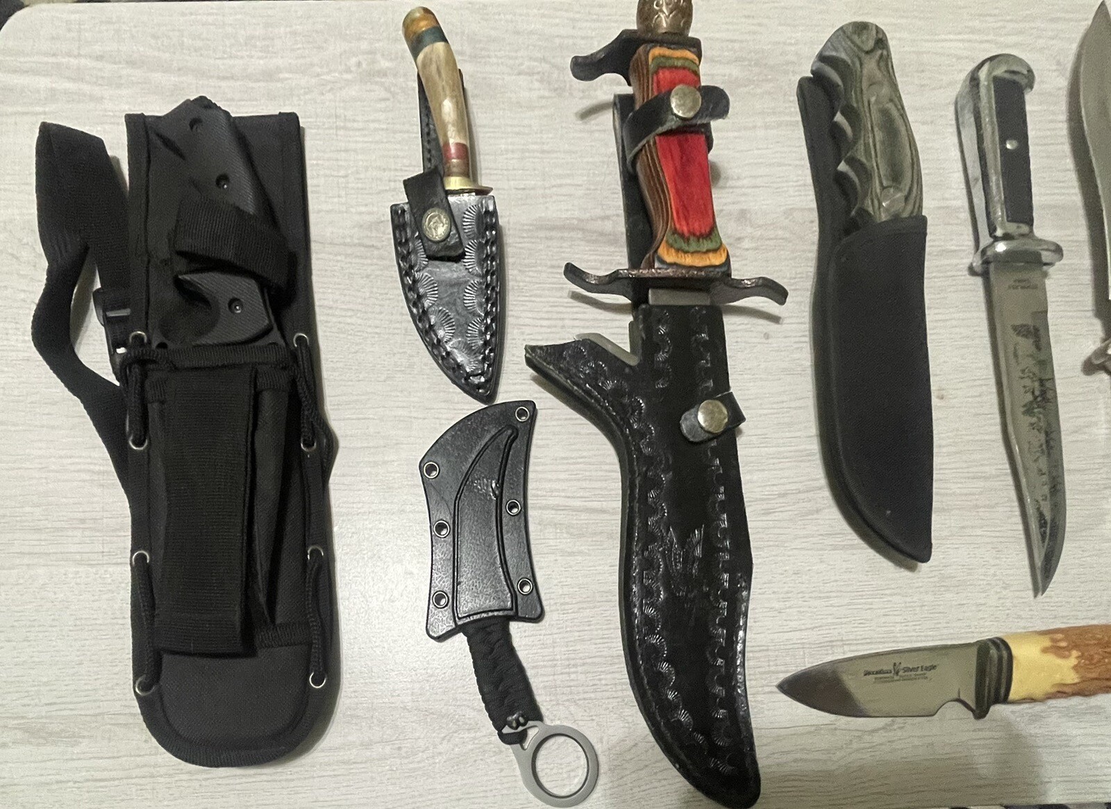 Fixed Blade Knife Lot Used eBay