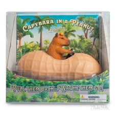 Capybara in a Peanut - Cute Pullback Racing Car Child Toy - Archie McPhee