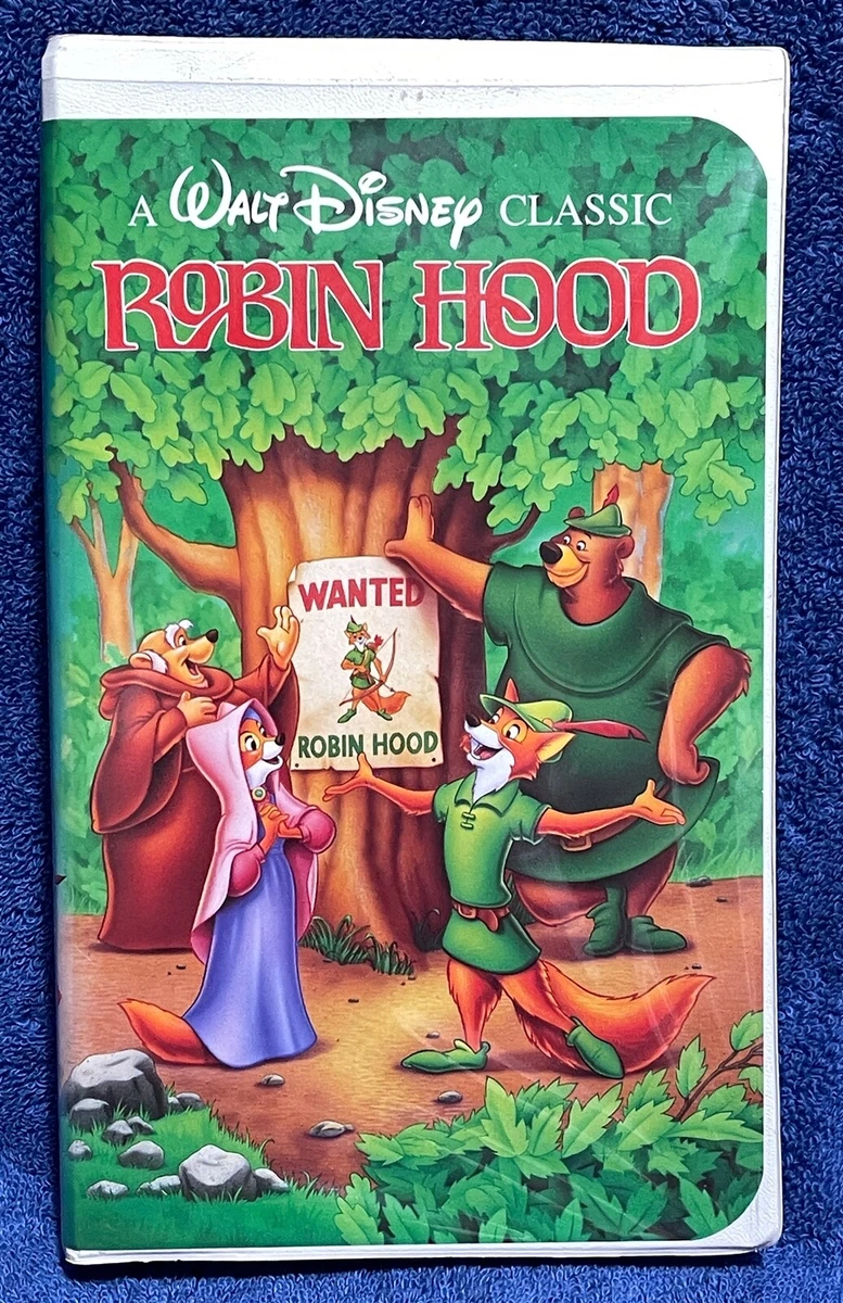 Walt Disney's ROBIN HOOD VHS-1189 video tape BLACK DIAMOND CLASSICS + 4  Ephemera | eBay
