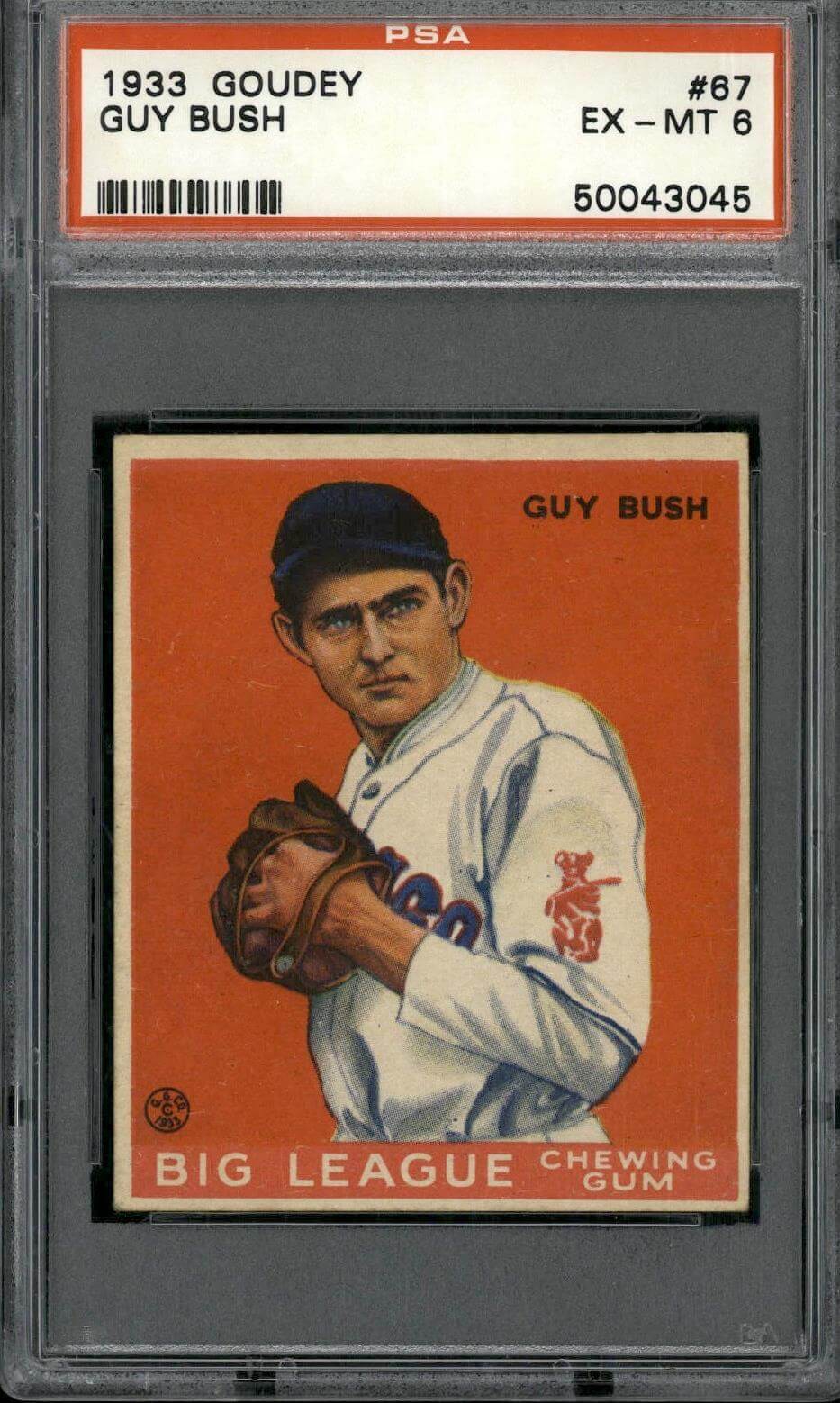 1933 Goudey #67 Guy Bush - PSA 6