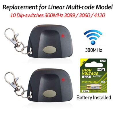 300MHz Digi Code 5040 Multicode Remote Transmitter 10 Dip Switch 3089 3060 300MC