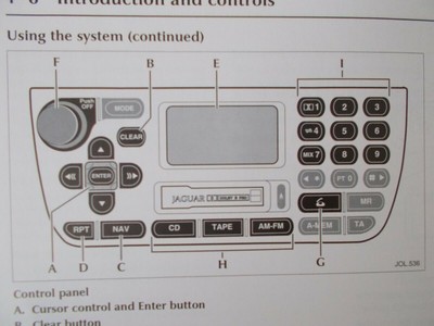 JAGUAR XJ NAVIGATION SAT NAV AUDIO ETC HANDBOOK. (ACQ 7951)