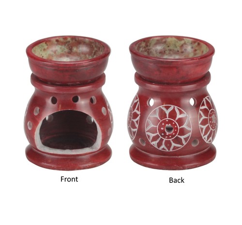 Oil Burner Soapstone Warmer Wax Diffuser Candle Scent Holder Aromatherapy Gift - 第 2/28 張圖片