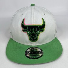 Chicago Bulls Hat Cap Snapback White NBA Basketball 6X New Era 9 Fifty Mens