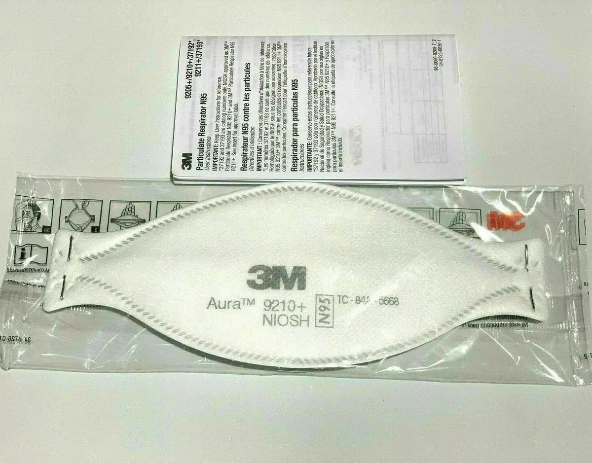 3M Aura 9210 Safe Guard Genuine OEM Individually Sealed Exp 04 2027 Bag 10 ea