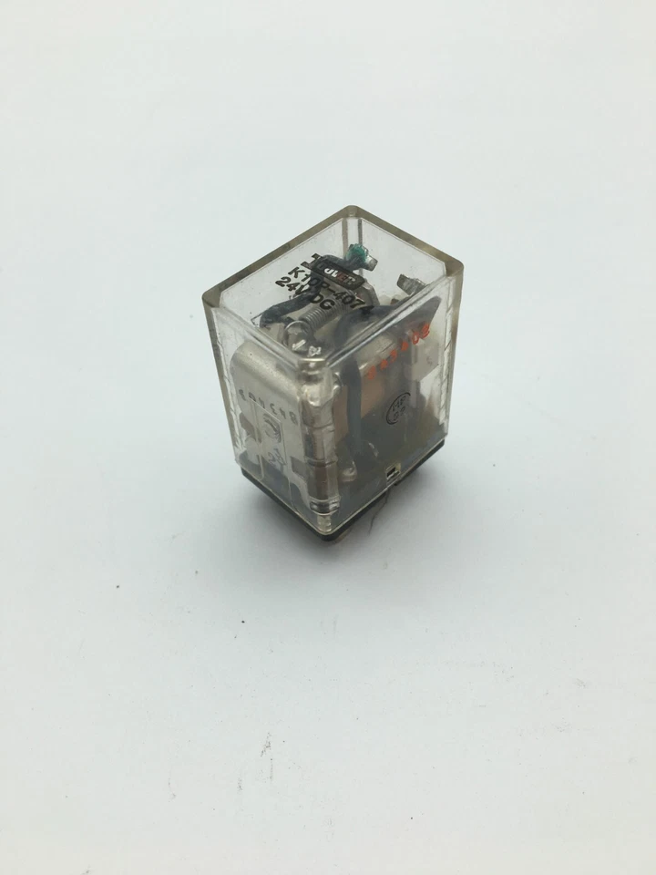 Dover K10P-4074 24VDC Coil 8 Blade Pin Plug-In Cube Relay Used - Image 3 of 4