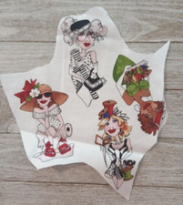 loralie creative toss fun fabric 3 ladies 3.5-4 inch #1003 1pc