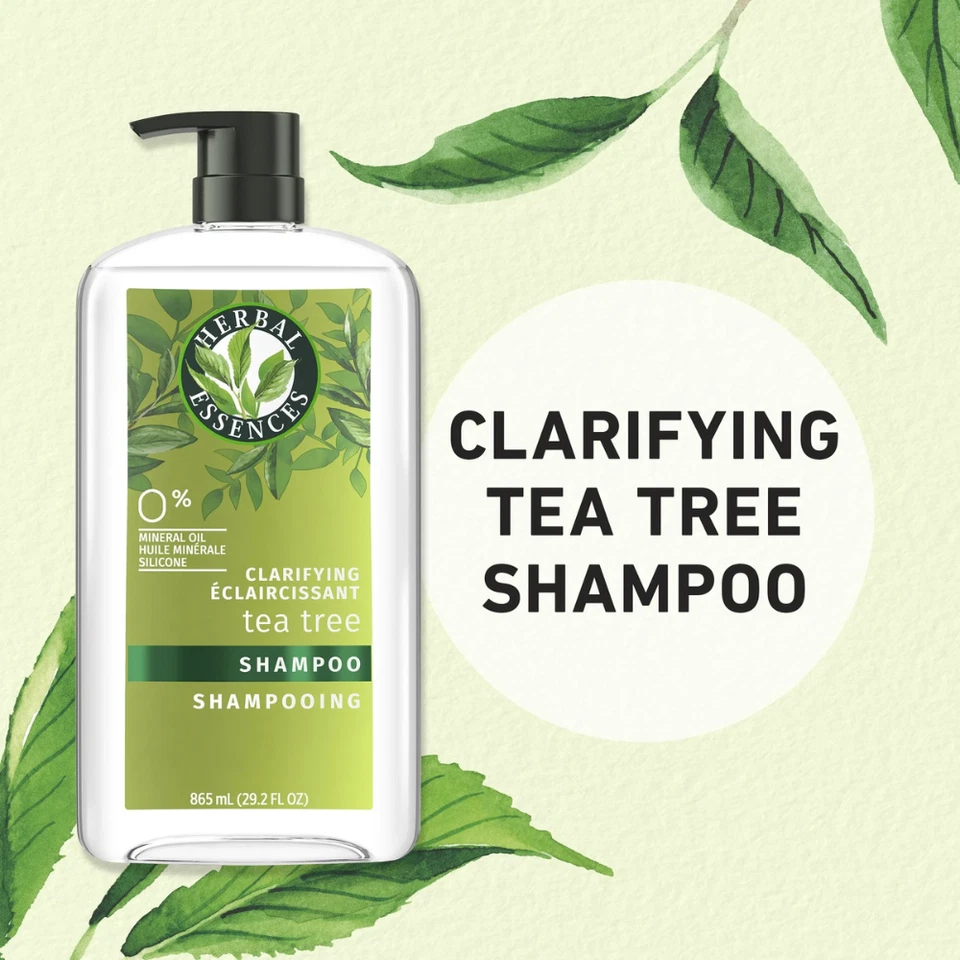 2pk Herbal Essences Clarifying Shampoo for All Hair Types, Tea Tree, 29.2 fl oz - Image 2 of 4