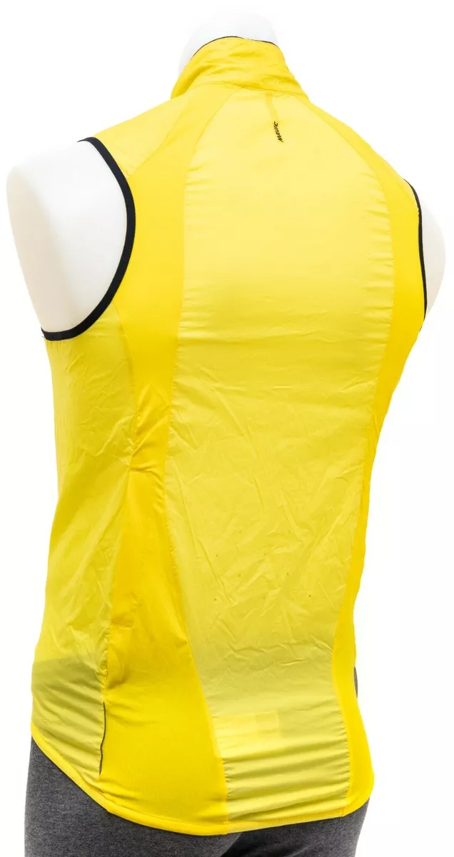 Mavic Cosmic Pro Packable Cycling Vest Men MEDIUM Yellow Road Bike