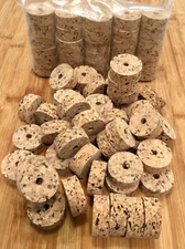 Cork Rings 36 Chita Burl, 1 1/4" x 1/2" x 1/4" Hole