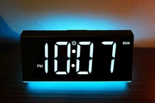 Digital Clock Loud Alarm Clock for Heavy Sleepers Adults, Bedside Clock w/ Light