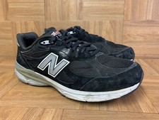RARE🔥 New Balance 990 Black Leather Men's Shoes Made in USA Sz 12 4E M990BK3