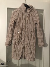 Ladies Nude/beige Colour Concealed Hood Jacket By Sos Jensen (size S)